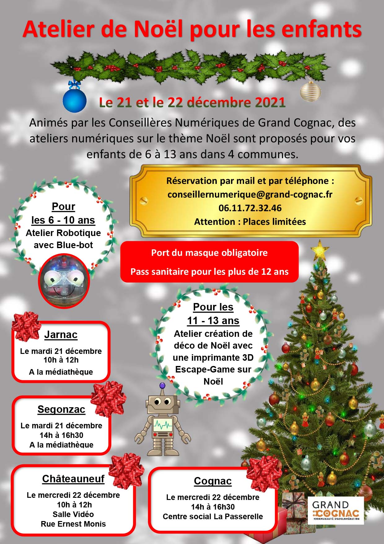 ATELIERS DE NOEL POUR LES ENFANTS