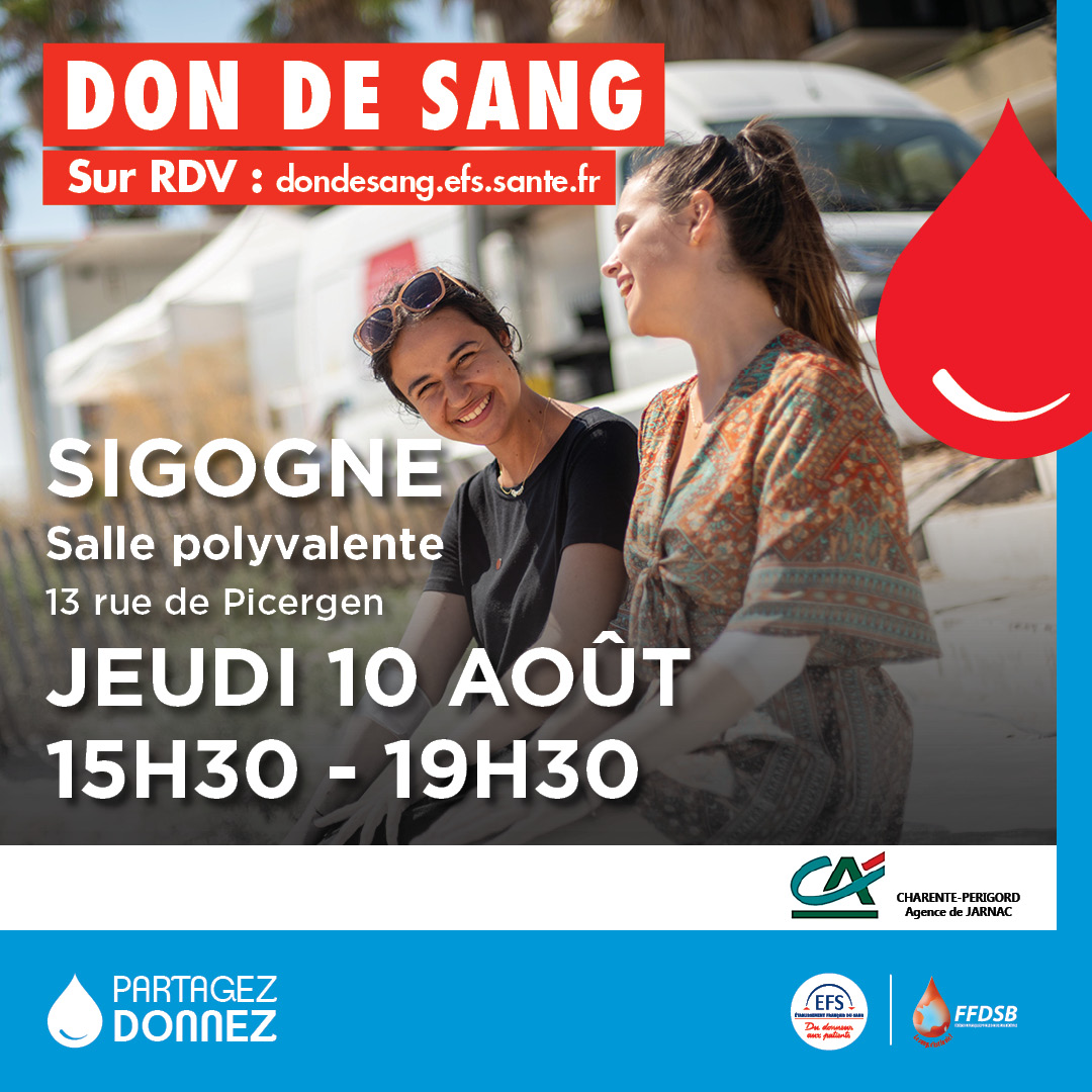 DON DU SANG SIGOGNE - 10 Aout