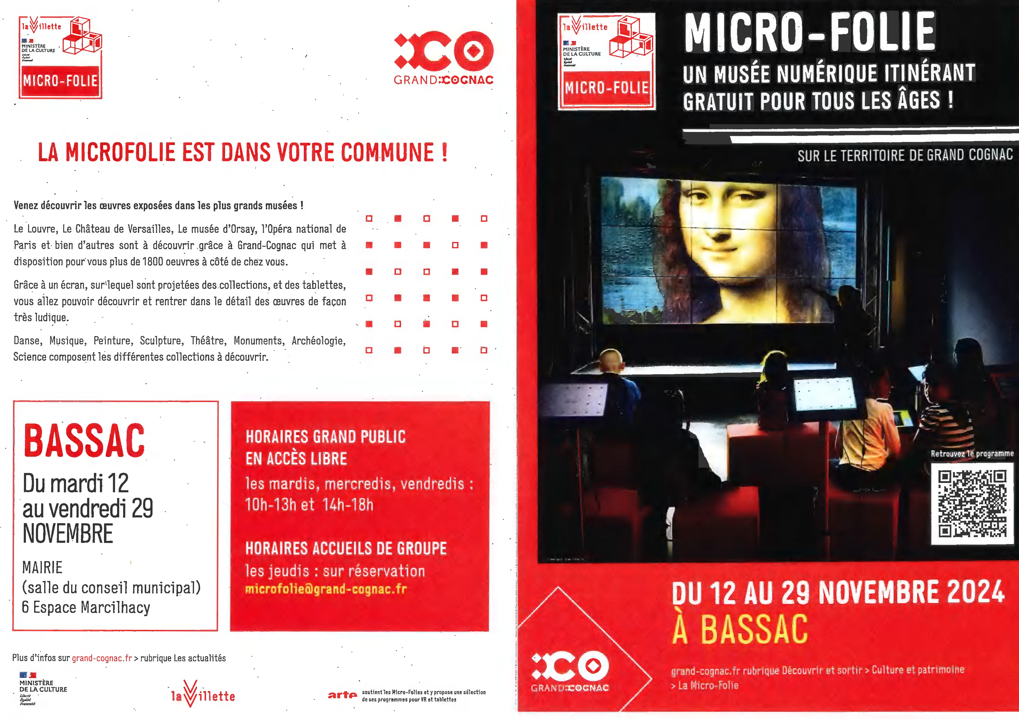 MUSEE NUMERIQUE ITINERANT GRATUIT POUR TOUS LES AGES ! BASSAC