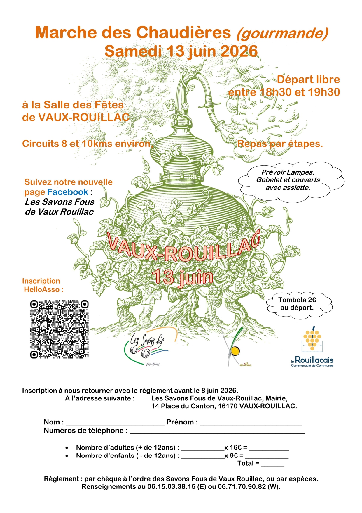 MARCHE DES CHAUDIERES SAMEDI 13 JUIN 2026