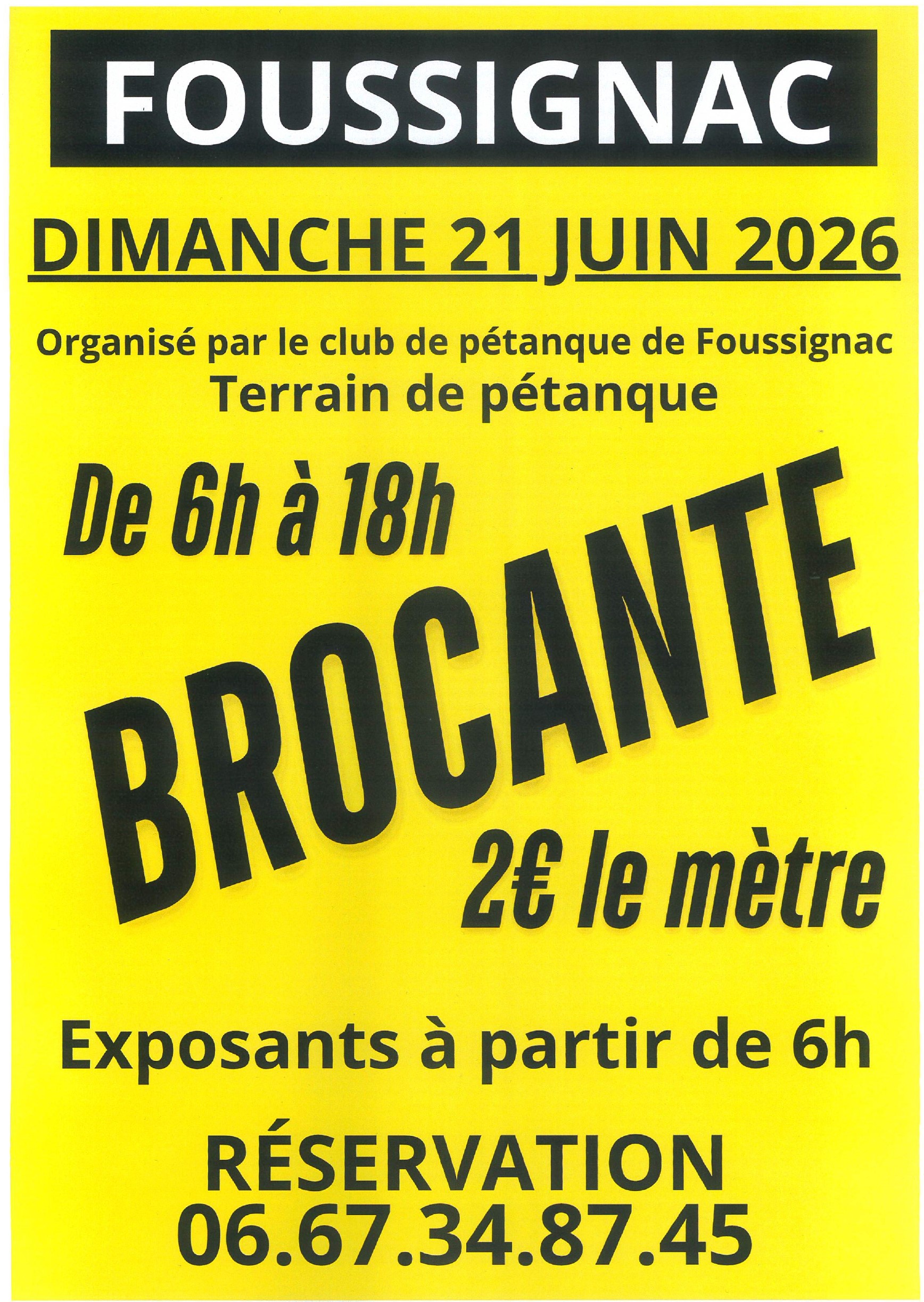 Brocante  Pétanque