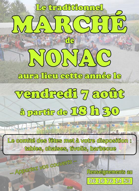 MARCHE DES PRODUCTEURS DE NONAC