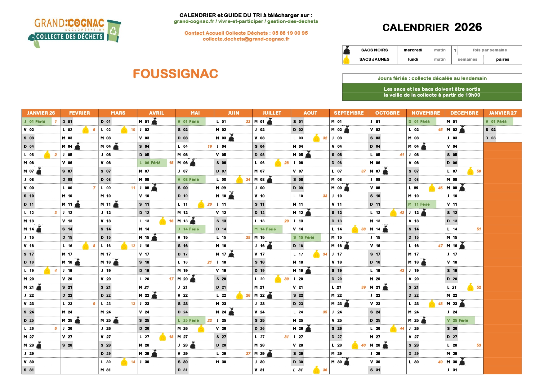 COLLECTE DECHETS 2026
