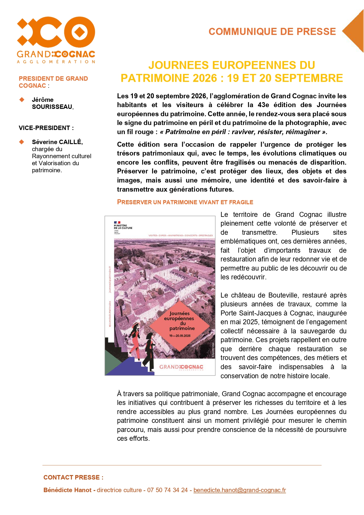 JOURNEES EUROPEENNES DU PATRIMOINE